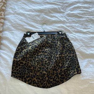 Zara Leopard Skirt